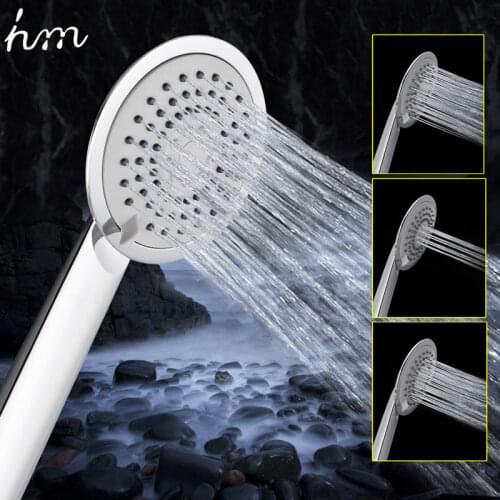 Hm Multi Function Hand Shower Head 3 Function Chuveiro Douchekop Mist Showerheads Three Water Round Handheld Shower Hand Sprayer