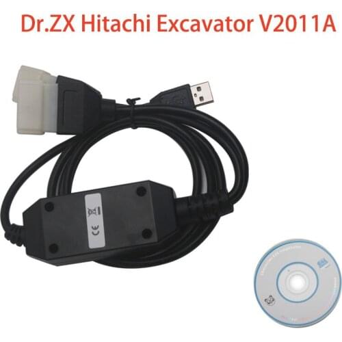 Newest Dr.ZX Hitachi Excavator OBD2 V2011A Diagnostic Tool Clear Fault Code Diagnostic Cables Electrical Testers And Test Leads