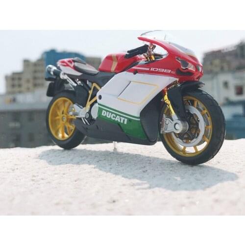 Maisto NEW 1:18 Ducati 1199 Superle Alloy Diecast Motorcycle Model Workable Shork-Absorber Toy For Children Gifts Toy Collection