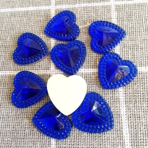 New30pcs large size 20mm blue AB water drill, flat peach acrylic diamond/clipbook/rhinestone buttons