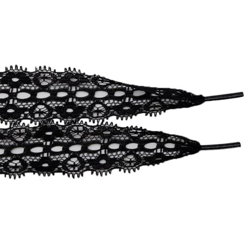 New Arrivals 27MM Wide 1PAIR Black Yarn Flat Satin Silk Ribbon Shoelaces Sneaker Party Sport Shoes Lace Strings Skirt Belt