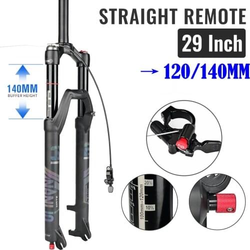 NANLIO MATE Mountain Bicycle Supension Fork 26/27.5/29Inch Air Forks Rebound adjustment MTB Bike Oil Gas Fork Manual Remote Lock