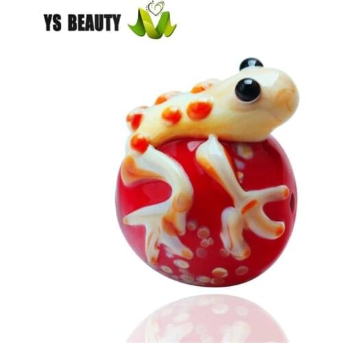 Ball frog beads rope ornaments with beads lantern hand painted Christmas series beads small animal shape beads