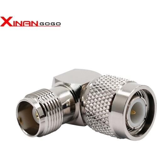 TNC Male Plug to TNC Female Jack 90 Right Angle RF Connector Adapter Pure Copper