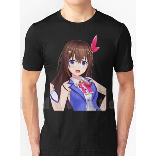 Tokino Sora T Shirt Diy Big Size 100% Cotton Hololive Vtuber Anime Hololive Hololive Hololive Inugami Korone Kiryu Coco