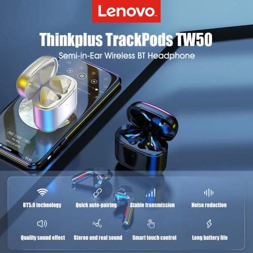 Lenovo TW50 Thinkplus TrackPods TWS Mini Headphone Bluetooth 5.0 HIFI Noise Reduction Microphone Sports Headset Earphone Earbuds
