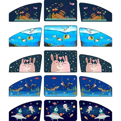High Quality Car Sun Shade With Magnetic Cartoon Cute Durable Sun Protection Anti UV Cool Heat Insulation Car Sun Blind For Cars