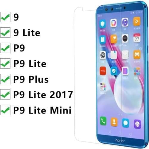 2pcs Tempered Glass For Huawei P9 Lite 2017 Mini Honor 9 Lite Protective Glas Screen Protector On P 9 P9lite 9lite Honor9 9h