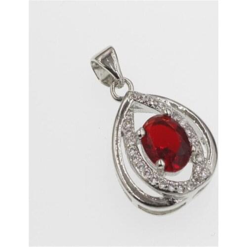 1.4*2.4MM New NEW Fashion Luxury Purple Blue Crystal Necklace Pendants Women Love Heart Design Girl Gift Silver Jewelry #02