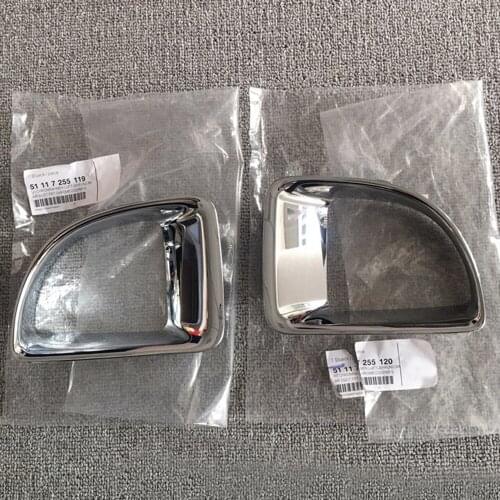 1PCS Car Fog Lamp Frame Light Cover Electroplate Frame For BMW MINI Cooper S One d JCW R55 R56 OE#:51117255119 Accessories