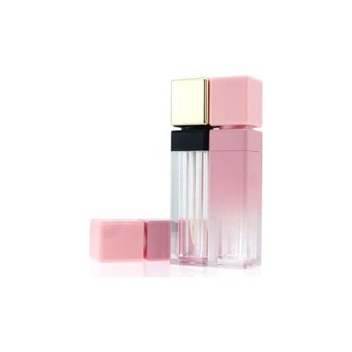10/30/50pcs Pink Gradient Plastic Makeup Tool Lip Gloss Lip Glaze Tube,Transparent Clear Lipstick Lip Balm Cosmetic Container