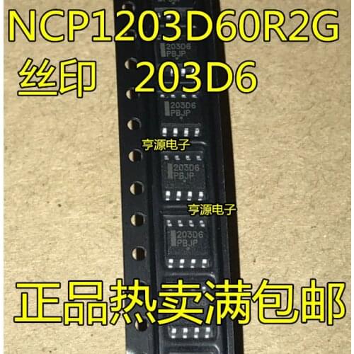 10PCS 203D6 NCP1203D60R2G SOP8