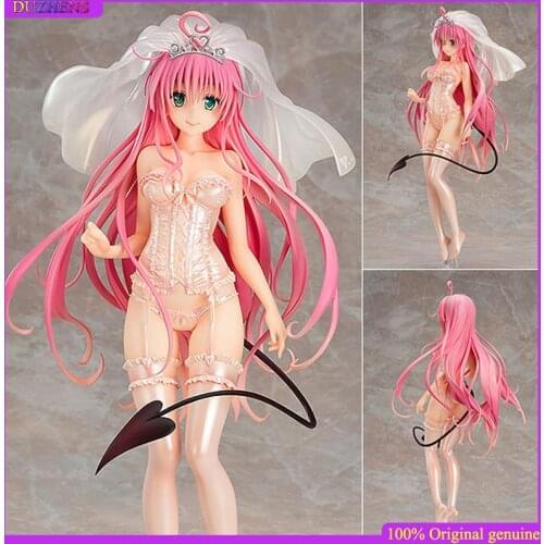 100% Original:To Love Ru Lala Satalin Deviluke Wedding dress style Action Figure Anime Figure Model Toys Figure Doll Gift