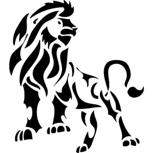 11cm*12.5cm Animal Lion Cartoon Decal Vinyl Car Accessories Stickers