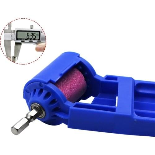 2-12.5mm Portable Drill Bit Sharpener Corundum Grinding Wheel Drill Bit Sharpener Titanium Drill Portable Drill Bit Power Tool