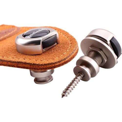 2pcs Durable Quick Release Guitar Strap Buckle Lock Security Straplock Button for Electric Guitar Bass Ukulele Retainer System