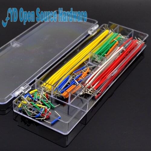 5lot 14kind 10strip = 140pcs U Shape Solderless Breadboard Jumper Cable Wire Kit For PCB Bread Board