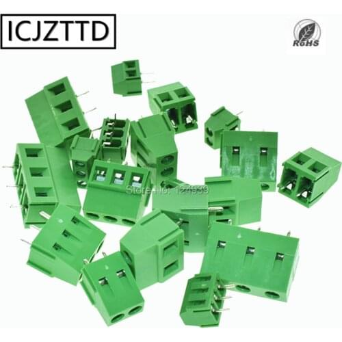 5pcs KF128-2P KF128-3P 2.54mm 3.5mm 3.81mm 5.0mm 5.08mm 7.5mm PCB Screw Terminal Block Splice Terminal KF120-2.54 DG308 MG128