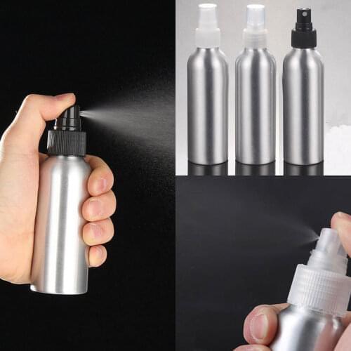 50ml Aluminium Spray Atomizer Bottle Refillable Empty Bottles Black Pump Atomizer For Cosmetic Packaging Tool