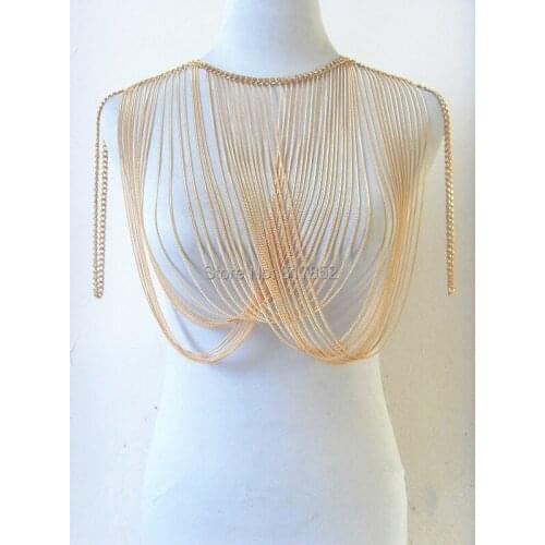 FREE SHIPPING NEW STYLE B04 Gold colour CHAINS JEWELRY MULTI LAYERS Chains JEWELRY 3 COLORS