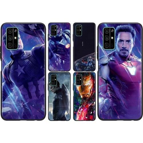 Avengers super hero cool For Huawei Honor 50 SE V30 View 20 V20 30i 30S 30 20S 20E 20i 20 Lite Pro Plus Black Phone Case