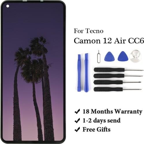 10 PCS Brand New For Tecno Camon 12 Air CC6 Lcd Digitizer High Quality Assembly Replacement For Tecno Camon 12 Air CC6 Screen