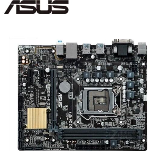 For Asus B150M-K D3 Desktop Motherboard Socket LGA 1151 DDR3 B150 SATA3 USB3.0 Motherboard
