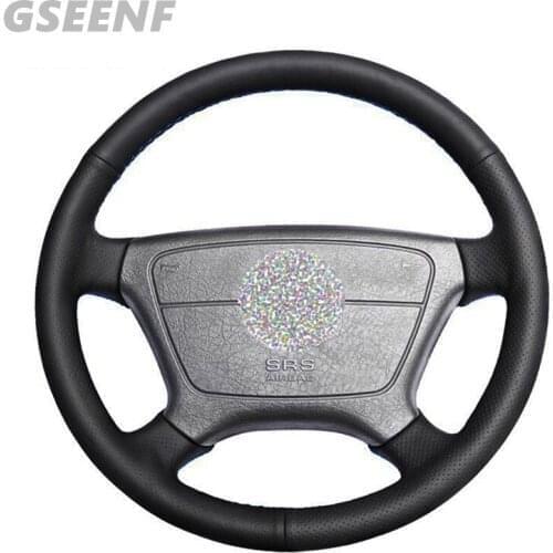 Hand-stitched Artificial Leather DIY Car Steering Wheel Cover For Mercedes Benz E-Class 320 280 240 200 W210 E 1995-2002 W1