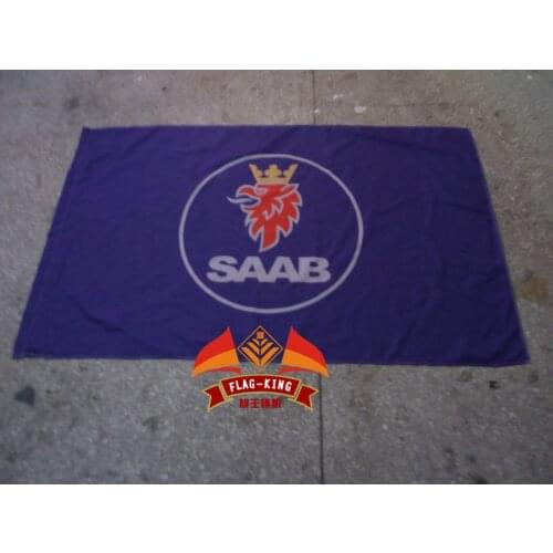 Saab flag, saab, banner,100% polyster 90*150 CM flag,flag king,free shipping