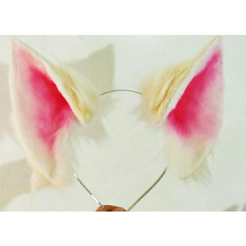 KDA cos Ahri fox ear Handmade cosplay Ahri beast ears Accessories fox ears prop Free shipping