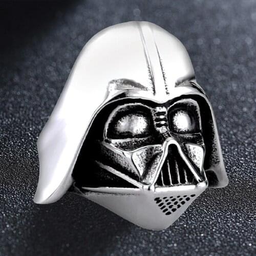 316L Stainless Steel War-Starr Rings Classic Jedi-Symbol Ring Metal Alloy Figure Rings Movie Punk Jewelry For Women Men Gifts