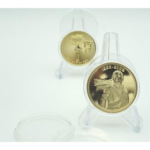 Michael Jackson The King of popular Gold plated Commemorative Coin Anniversary Gift Collectible Coins