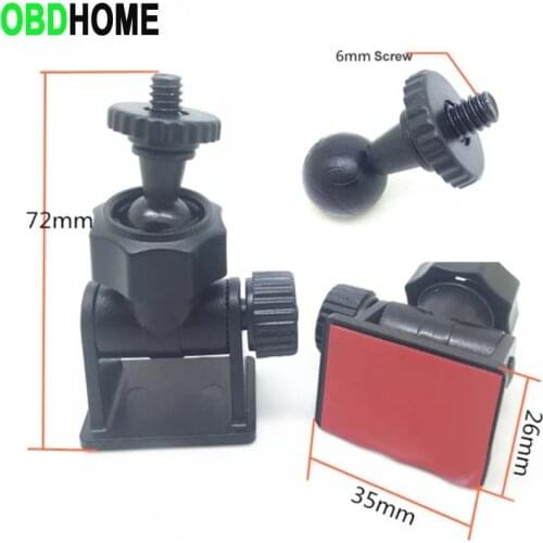 Mini 6mm Screw Head Car Mount Camera Holder DVR DV GPS Stand Auto Video 3M Sticker Holder Car Styling Adhesive Tripod Holder