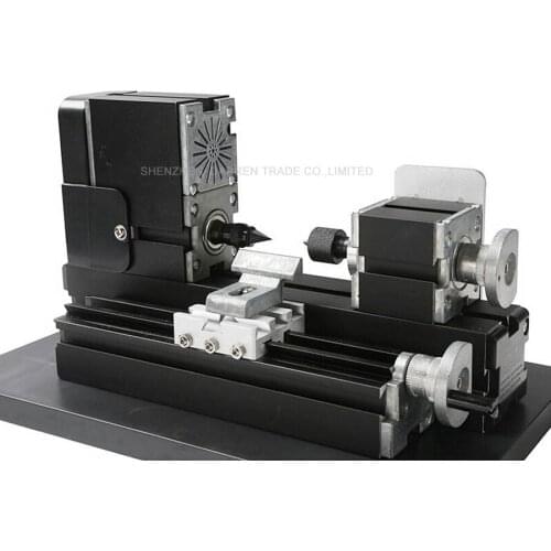 Mini Lathe Machine 12000r/min 110V-240V saw Workbench area 90*90mm Mini Lathe Machine Tool metal plate