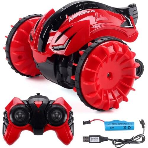 Sea Land Amphibious Stunt Rotating Rolling Remote Control Children Toy Car Model Rc Cars Vehicles Electric Car Kid Rc Car Drift