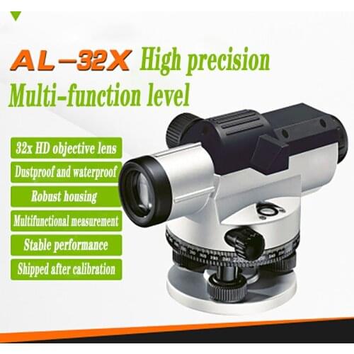 AL 32X Optical Auto Level Parallel Tester Self-Levelling Height Distance Angle Measuring Tool Engineering Measuring Instrument