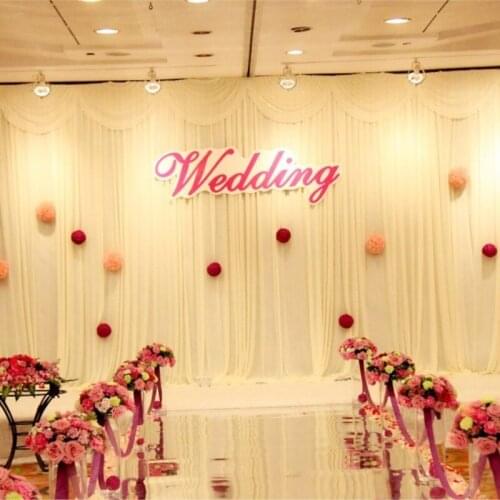 2016 new model Wedding Backdrop \Wedding Curtain 3M/10ft*6M/20ft party decoration stage backdrop decor