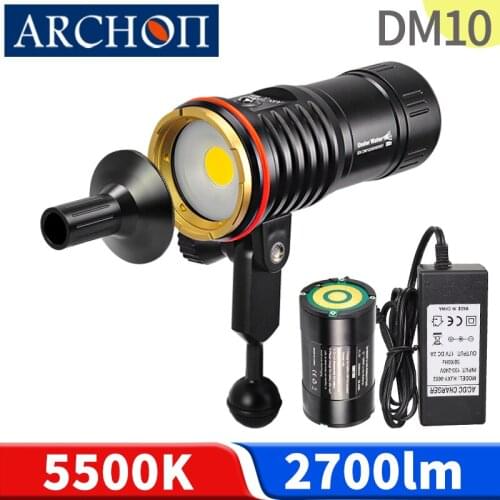 DM10 2700lm diving flashlight HD video diving photoraphy tourch Underwater 100m diving lighting lamp dive fill lights dive torch