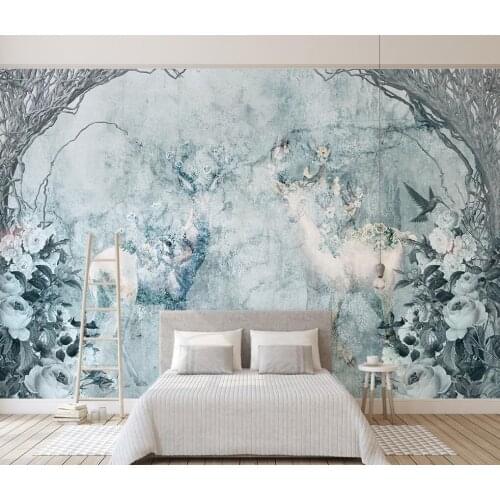 Custom wallpaper nostalgic elk background wall size can be customized wallpaper mural 3d wallpaper wallpaper wall for