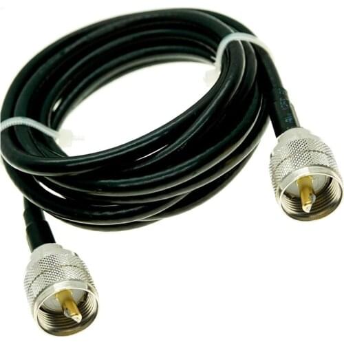 Various lengths available 3M/5M/10M/15M/20M RG58 Cable UHF Male to UHF Male PL259 PL-259 Plug Connector RF Coax Pigtail Jumper