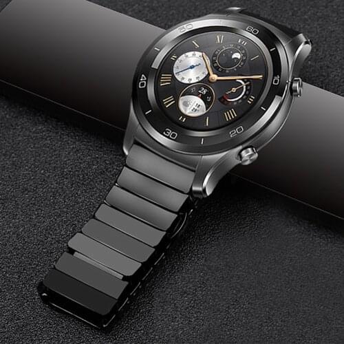 22mm 20mm Ceramics Watch Strap For Samsung Galaxy Watch 3 45mm 41mm Amazfit Gtr 2 Huawei Watch GT 2 Band For Galaxy 46MM 42MM