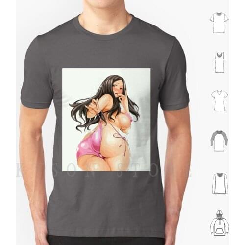 Sexy Teen Girl Curvy Beautiful Body Stunning Pretty Hottie Large Breasts T Shirt Diy Big Size Cotton Sexy Girls Hottie