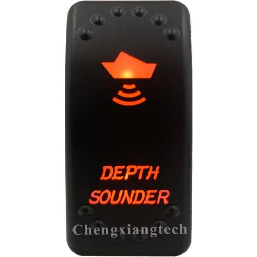 Orange Led Light - Car Boat Caravan Marine Rocker Switch- Laser Eatched- Depth Sounder- for Carling ARB NARVA 4X4 -Waterproof