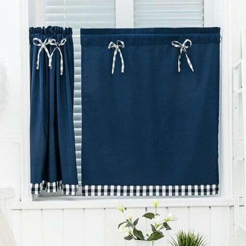 2020 Solid Color Bows Kitchen Short Curtain Window Valance Drape Home Balcony Decor curtains for living room шторы для спальни