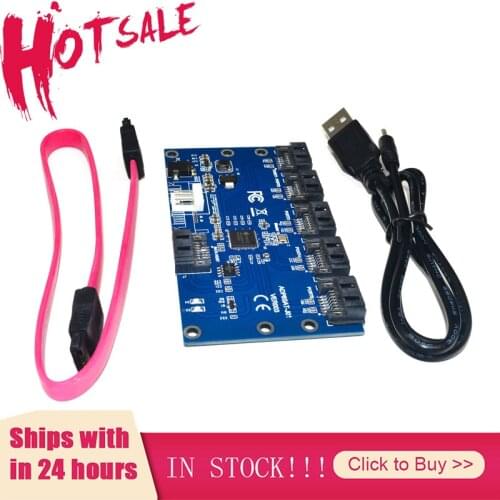 SATA 1 To 5 Adapter Card Hard Drive Disk Adapter PC Motherboard Expansion Card Suitable For SATA PORT MULTIPLIER