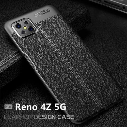For Cover OPPO Reno 4Z 5G Case For Reno 4Z 5G Capas Phone Back Bumper Soft Shockproof TPU Leather For Fundas Reno 4Z 5G Cover