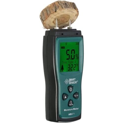 Digital LCD Display Wood Moisture Meter Gauge Humidity Tester Timber Damp Detector Range 2%~70