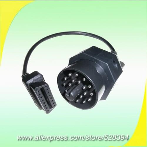 CNPAM 10pcs OBD OBD II Adapter for BMW 20 pin to OBD2 16 PIN Female Connector e36 e39 X5 Z3 for BMW 20pin