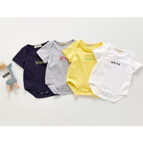 Ins Hot Sale Kids Girls Candy Color Triangle Romper