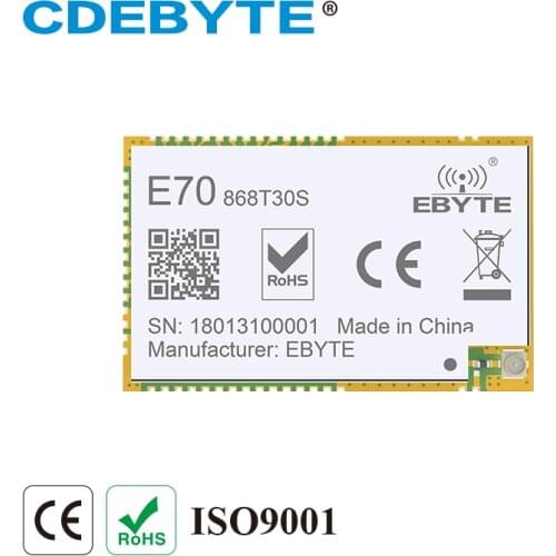 E70-868T30S CC1310 868MHz 30dBm Wireless UART SMD Uhf Transceiver Module 6.0km IPEX/Stamp Hole Antenna CDEBYTE